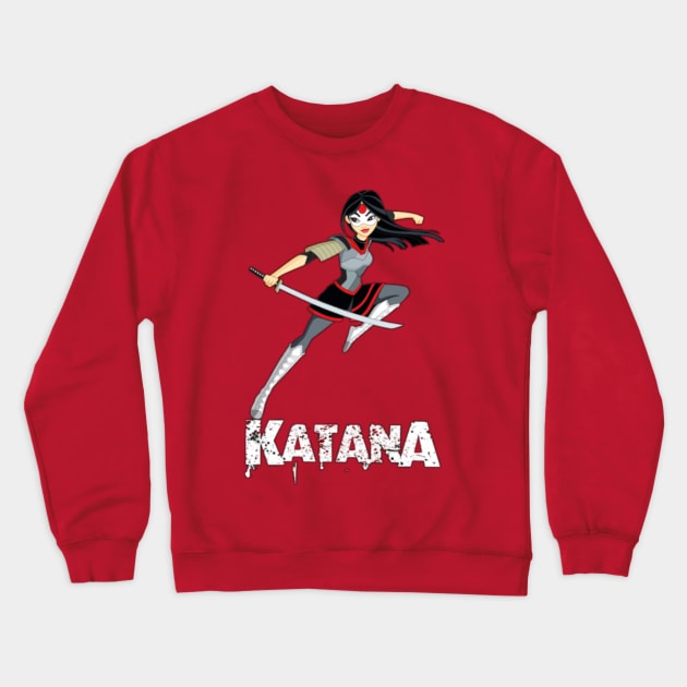 Katana (DC Superhero Girls) Crewneck Sweatshirt by DaisyTheQuake